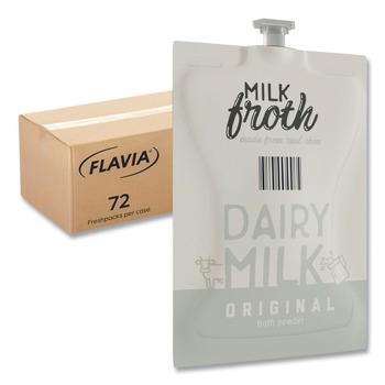 FLAVIA 48002 0.46 oz. Pouch Dairy Milk Froth Powder Freshpack (72/Carton)