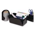 Boxes & Bins | Storex 62466E05C Cubby Bin, Neutral Tones 1.8 gal, 7.8-in x 12.09-in x 5.18-in, Black, 5/Pack image number 2