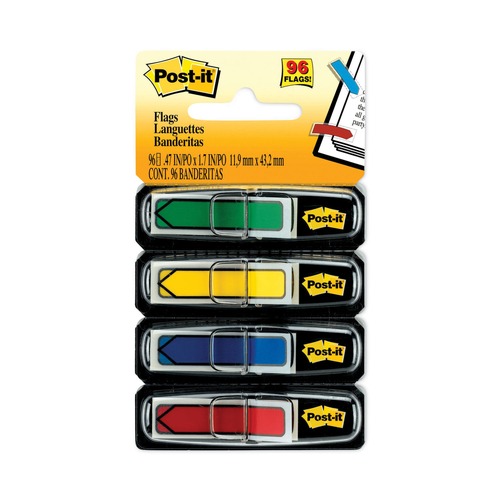 Just Launched | Post-it Flags 684-ARR3 0.5 in. Arrow Page Flags - Assorted Primary Colors (24/Color, 96 Flags/Pack) image number 0