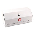 Office Filing Cabinets & Shelves | Maped Helix 27050 11.5 in. x 4.24 in. x 4.75 in. Metal Lockable Wall-Mounted Drug Cabinet - White image number 1