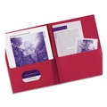 Just Launched | Avery 47979 0.5 in. Capacity 11 in. x 8.5 in. Prong Fastener Two-Pocket Folder - Red (25/Box) image number 2