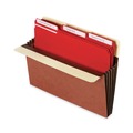 File Folders | Universal UNV17562 Redrope 7 in. Expansion Letter Size Expanding File Pockets - Brown (5/Box) image number 3