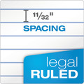 Notebooks & Pads | TOPS 7523 50-Sheets 8.5 in. x 11 in. Wide/Legal Rule "The Legal Pad" Glue Top Pads - White (12/Pack) image number 3