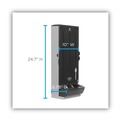 | Dixie SSSD120 SmartStock 10 in. x 8.75 in. x 24.75 in. Utensil Spoon Dispenser - Translucent Black (1/Carton) image number 1