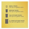 Trash Bags | Glad 22541 ForceFlex Kitchen Drawstring Trash Bags, Drawstring, 13 gal, Unscented, 23.47 x 25.38, White, 110 Bags/Box, 3 Boxes/Carton image number 10