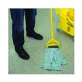 Mops | Boardwalk BWK1400MCT EchoMop with Looped-End Synthetic/Cotton Wet Mop Head - Medium, Blue (12/Carton) image number 8