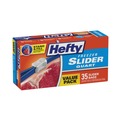Food Service | Hefty 00R88079 7 in. x 8 in. 32 oz. Slider Stand and Fill Freezer Storage Bags - Clear (35/Box) image number 1