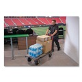 Cleaning Carts | Rubbermaid Commercial 2173663 0.5 mph to 3 mph DC Motor 60 V Lithium-Ion Battery Motorized Kit for 24 in. x 48 in. Platform Trucks - Medium Black/Red image number 4