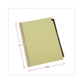 Dividers & Tabs | Universal UNV20822 Deluxe Preprinted Simulated Leather 1-to-31 Tab Dividers with Gold Printing - Buff (1 Set) image number 2
