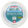Bowls and Plates | AJM Packaging Corporation AJM PP9GRAWH 9 in. Diameter Paper Plates - White (100/Pack, 12 Packs/Carton) image number 0
