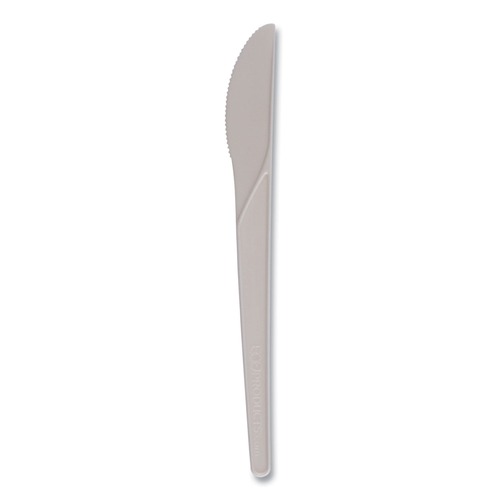  | Eco-Products EP-S011 6 in. Plantware Compostable Knife Cutlery - Pearl White (1000/Carton) image number 0