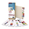 File Folders | Smead 66004 1.5 in. x 7.5 in. Color-Coded Smartstrip Refill Label Forms - Assorted, White (250/Pack) image number 0