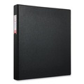 Back to School Sale | Universal UNV20761 Deluxe 1 in. Capacity Non-View D-Ring Binder with Label Holder - Black image number 1