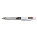 Pens | BIC MMLP1-AST 4-Color 3 plus 1 Medium 1 millimeter Pen/0.7 millimeter Pencil Retractable Ballpoint Pen/Pencil - Black/Blue/Red Ink/Gray/White Barrel (1-Set) image number 2