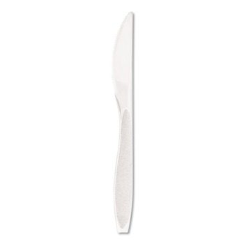 CUTLERY | SOLO HSWK-0007 Impress Heavyweight Full-Length Polystyrene Knives - White (1000/Carton)