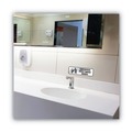 Floor Signs & Safety Signs | Cosco 098205 9 in. x 3 in. Employees Must Wash Hands Brushed Metal Office Sign - Silver image number 2