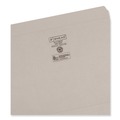 File Folders | Smead 12310 0.75 in. Expansion Reinforced Top Tab Colored File Folders - Letter Size/Gray (100/Box) image number 2