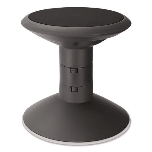Office Furniture Accessories | Storex 00300U01C Wiggle Stool, Backless, Supports Up to 250 lbs, 12-in to 18-in Seat Height, Black Seat, Black Base image number 0