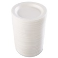 Just Launched | Dart 9PWQR 9 in. Quiet Classic Laminated Foam Dinnerware Plate - White (500/Carton) image number 2