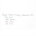 Pens | Paper Mate 9660131 0.8 mm Fine FlexGrip Ultra Recycled Stick Ballpoint Pen - Blue Ink, Blue Barrel (1-Dozen) image number 3