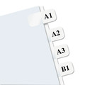 Dividers & Tabs | Redi-Tag B33001 0.44 in. Wide 1/12-Cut Laser Printable Index Tabs - White (180/Pack) image number 1