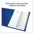 Dividers & Tabs | Avery 11844 Ready Index 11 in. x 8.5 in. 26-Tab A to Z Customizable TOC Dividers - White/Multicolor Tabs (1-Set) image number 7