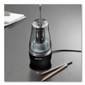 Pencil Sharpeners | Westcott 16894 Halo 3.5 in. x 6.75 in. Non-Stick Electric Sharpener - Black/Silver image number 3