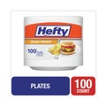 Just Launched | Hefty D28100 8.88 in. Soak Proof Tableware Foam Plates - White (100/Pack) image number 3