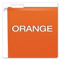 File Folders | Pendaflex 04152 1/5 ORA 1/5-Cut Tabs Colored Reinforced Hanging Letter Folders - Orange (25/Box) image number 5
