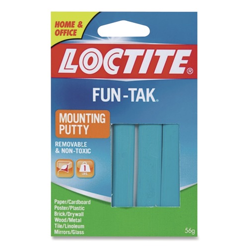 Wall Racks & Hooks | Loctite 1270884 Fun-Tak 2 oz. 6 Strips Repositionable and Reusable Mounting Putty image number 0