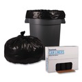 Just Launched | Boardwalk X7658WKKR02 38 in. x 58 in. 60 gal. 2 mil Recycled Low-Density Polyethylene Can Liners - Black (100/Carton) image number 1