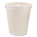 Cups and Lids | Chinet 89112 16 oz. - 32 oz. Plastic High Heat Vented Lid - White (50/Bag, 10/Bags Carton) image number 2