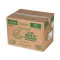  | Dart C90PST1 ClearSeal 8.3 in. x 8.3 in. x 3 in. Hinged-Lid Plastic Containers - Clear (250/Carton) image number 4