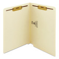File Folders | Smead 34115 End Tab 11-pt Manila 2-Fastener Folders with Reinforced Straight Tabs - Letter Size/Manila Exterior (50/Box) image number 0
