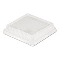 | Handi-Foil 4048DL 8.25 in. x 8.25 in. x 1.5 in. Plastic Dome Lid - Clear (500/Carton) image number 2