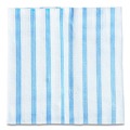Cleaning Cloths | Rubbermaid Commercial HYGEN 2134283 12 in. x 12 in. Disposable Microfiber Cleaning Cloths - White/Blue Stripe (600/Carton) image number 3