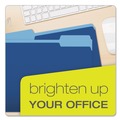 File Folders | Pendaflex 152 1/3 NAV Assorted 1/3-Cut Tabs Letter Size Colored File Folders - Navy Blue/Light Blue (100/Box) image number 5