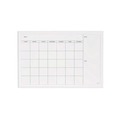 White Boards | U Brands 2075U00-01 30 x 20 Magnetic Dry Erase Calendar with Decor Frame - White Surface/White Wood Frame image number 0