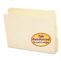 File Folders | Smead 24134 0.75 in. Expansion 9 in. High Front Heavyweight End Tab Folders - Manila/Letter (100/Box) image number 0