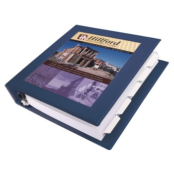 Avery 68059 11 in. x 8.5 in. 1.5 in. Capacity 3 Rings Framed View Heavy-Duty Binders - Navy Blue