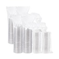 Bowls and Plates | Dart C16BCD 16 oz. PresentaBowls Plastic Bowl/Lid Combo-Paks - Clear (504/Carton) image number 1