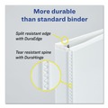 Binders | Avery 17022 3 Slant Rings 1.5 in. Capacity 11 in. x 8.5 in. Durable View Binder with DuraHinge - White image number 4