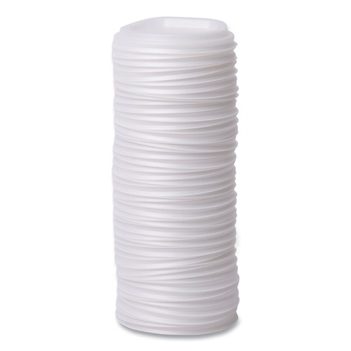 Labor Day Sale | Eco-Products EP-ECOLID-W 10 - 20 oz. EcoLid Renewable/Compostable Hot Cup Lid - White (800/Carton) image number 0