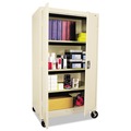Office Filing Cabinets & Shelves | Alera CM6624PY 36 in. x 24 in. x 66 in. Assembled Mobile Storage Cabinet with Adjustable Shelves - Putty image number 3