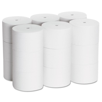 TOILET PAPER | Georgia Pacific Professional 19378 Coreless Septic-Safe 2-Ply Bath Tissue - White (1500 Sheets/Roll, 18 Rolls/Carton)