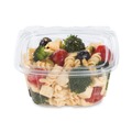 Food Trays, Containers, and Lids | Dart CH16DEF ClearPac SafeSeal 16 oz. Flat Lid Plastic Tamper-Resistant/Evident Containers - Clear (200/Carton) image number 4