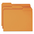 Just Launched | Smead 12543 Colored File Folders with Assorted 1/3-Cut Tab Positions - Letter, Orange (100/Box) image number 2