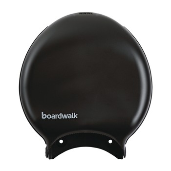 PAPER TOWELS AND NAPKINS | Boardwalk R2000BKBW 11 in. x 6.25 in. x 12.25 in. Single Jumbo Toilet Tissue Dispenser - Black