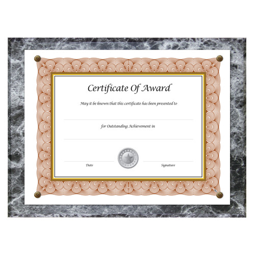 Just Launched | NuDell 18815M Award-A-Plaque 10-1/2 in. x 13 in. Acrylic/Plastic Document Holder - Black image number 0