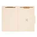 File Folders | Smead 19000 2 in. Expansion 2 Dividers 6 Fasteners Legal Size Six-Section Top Tab Classification Folders - Manila (10/Box) image number 1